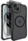 Dahkoiz for iPhone 15 Plus Case, iPhone 14 Plus Case with Privacy Screen Protectors, MagSafe Compatible, Full Covered Camera Pro
