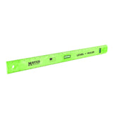 Mayes 10743 Polystyrene Level Rule, 24 Inch Leveler Tool, Straight Edge, Easy to Read Center Finding Measurements, With Plumb an