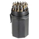 K Tool International XD3106 Cobalt Tungsten Metal Drill Bit Set for Garages, Repair Shops, and DIY, Sizes 1/16 to 1/2, Fluted 