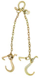 Mytee Products 5/16 x 3 G70 VChain Bridle w/ 8 Medium J Hooks, T Hook & JHook w/Grab Hooks 3 Legs 4700 lbs WLL