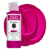 DA VINCI PAINTS Professional Artist Fluid Acrylic Paint, Quinacridone Magenta, 4oz