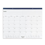 Staples 2026 Year 21.75 x 17 Monthly Desk Pad Calendar, Navy (ST59700-26)