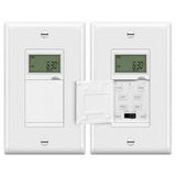 ENERLITES Programmable Digital Timer Switch for Lights, Fans, Motors, 7Day 18 ON/OFF Timer Settings, Single Pole, Neutral Wire 