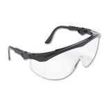 MCR TK110 Crews Tomahawk Safety Glasses Black Frame Clear Lens, 1 Pair