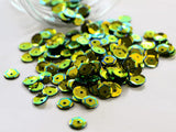 The Design Cart Black Two Hole Oval Plastic Sequins, 500 Grams, 0.8 cm Sequins for Embroidery Work, Jewellery Making, Designing,