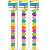 Confetti Circles Die-Cut Magnetic Border, 24 Feet Per Pack, 3 Packs