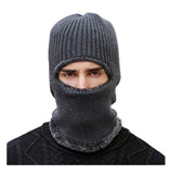 Huntsmans Era Soft Fur Woolen Winter Full Face Cover Monkey Caps For Men And Women/Balaclava Winter Cap/Monkey Caps (Grey)