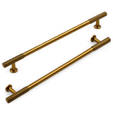 KNOKLOCK 10 Pack 10 Inch(256mm) Kitchen Cabinet Handles Antique Brass Cabinet Pulls Vintage Retro Kitchen Cabinet Hardware Drawe