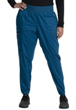 Jogger Scrubs for Women Workwear Revolution, Soft Stretch WW011P, M Petite, caribbean Blue