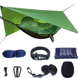 Camping Hammock with Mosquito Net and Rain Fly - Travel Hammock Bug Net - Hammock Tent for Outdoor Hiking Backpacking Travel Cam