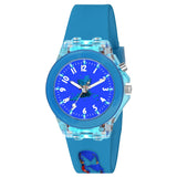 On Time Octus Resin Kids Analouge Multi-Color Light Cute 3D Cartoon Character Boys And Girls Watch (Multicolour Dial & Colored S