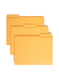 Smead File Folder, Reinforced 1/3Cut Tab, Letter Size, Goldenrod, 100 per Box (12234)