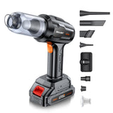 SEALIGHT Handheld Car Vacuum Wireless, Portable Vacuum Cleaner with 21000pa High Power Suction, Two Batteries Long Endurance, 18