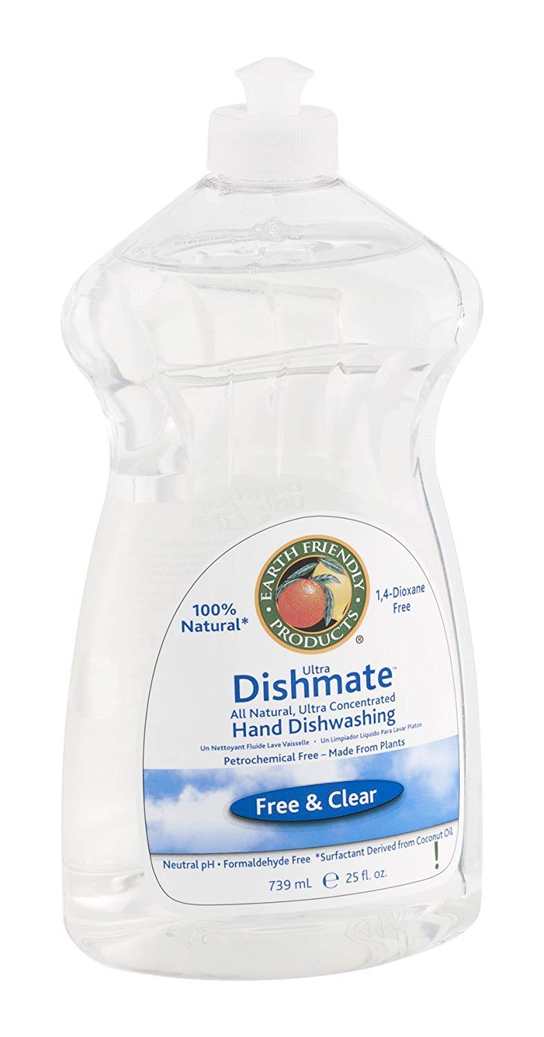 Earth Friendly Products 25 Oz Dishmate Dish Liquid Free and Clear 1 Unit