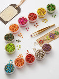 Akmi Combo Of Drop Matt Fitting Stone For Jewelry Making, Art And Craft Work 8 Random Colours 50 Pcs Each