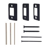 BOXOB 3pcs Standard Door Lock Strike Plate, Universal Security Striker Door Strike Spacer Shim Accessories Parts with Screws Gap