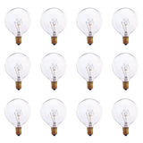 Sunlite G16.5 Incandescent Clear Globe Light Bulb, 15 Watts, 105 Lumens, 120 Volts, Candelabra E12 Screw Base, Title-20 Complian