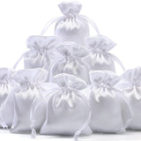 50 Pieces 3 x 4 Satin Bags with Drawstring Gift Pouch Mini Jewelry Small Wedding Favor Bags Smooth Soft Satin Fabric Candy Pouch