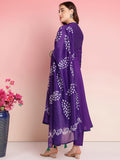 Gosriki Women'S Rayon Blend Solid Anarkali Kurta With Pant & Dupatta (Bhagvath Begani-Vks03-Gs_Xxl_Begani_Xx-Large),BEGANI,2,B0DRNNSXCC
