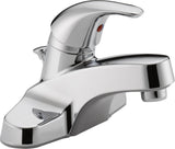 Peerless Centerset Bathroom Faucet Chrome, Bathroom Sink Faucet, Single Handle, Drain Assembly, Chrome P136LF, 1.0 GPM Water Flo