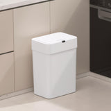 LYNLOO 4Gallon Motion Sensor Trash Cans,Bathroom Trash Can with Lid,IPX5 Waterproof for Kitchen/Bedroom/Office, Slim Space-Savin