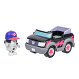 Bluey Basic Pizza Girls and Muffin Toy Vehicle, Interactive, Robust Toddler Toy Car with Muffin Figurine, Toddler Cars for Ages 