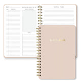 Sweetzer & Orange Daily Planner Notebook - Undated Two-Page Daily Layout with Hourly Schedule, To-Do List, Priorities, and Notes