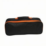 SNAPPSY Black Car Tool Bag Orange Trim Portable Storage Bag Lightweight Work Gear, M, Single Handle