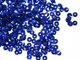 The Design Cart 6 mm Blue Round Circular 2 Plastic Sequins Sitara for Embroidery, Embellishing Handbags, Apparels, Art Craft DIY
