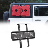 JOYTUTUS Rear Window Storage Panel Kit Compatible with Wrangler JL, Mounting Plate Kits for Recovery Traction Boards Mount Gas C