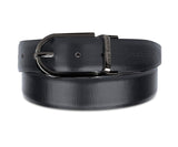 Louis Stitch MenS Reversible Italian Leather Belt For Men 1.25 Inch (35Mm) Waist Strap Black Brown Belt With Nickle Buckle (Ber