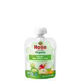 Holle Baby Yogurt Pouches - Organic Yogurt with Apple & Pear Fruit Pur e - Drinkable Pouches for Kids & Babies 8 Months & Up - 