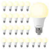 DEGNJU 24 Pack LED Light Bulbs Soft White 2700K, 60 Watt Equivalent LED Bulbs, A19 Standard Bulbs, 800 LM, 15000 Hours, E26 Base