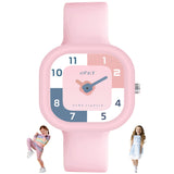 Spiky Analog Watch For Kids (Pink) | Water Resistant, Scratch Proof & Lightweight | Durable, Soft Silicone Strap | Stylish Unise