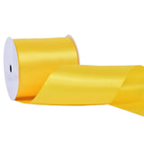 Ribest Yellow Double Faced Satin Ribbon, 3 Inch 10 Yard Ribbon for Crafts Gift Wrapping Bows Wedding Party Decoration Bouquet