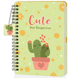 Jhingalala Diaries A5 Hardbound Wiro Notebook Diary With Cute Theme Based Dangler I Spiral Notebook With Planner And Calendar 