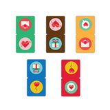 woopme Heart Love Magnetic Bookmark for Students Kids Book Lovers Readers Gift Magnetic Page Clips Folding 5 PCs
