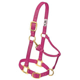 Weaver Leather Original Adjustable Nylon Horse Halter, Weanling/Pony, Raspberry