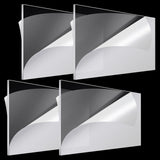 Roowest 4 Pcs 24 x 48 Inch, 1/8 Inch Thick Clear Acrylic Plexiglass Sheets Transparent Plastic Panels Sheets Cut to Size Cast Ac