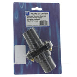 T. H. Marine T-H Marine Double Barb Inline Scupper Check Valve - Fits 1-1/2 Hose, Black