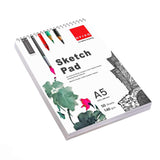 Ofixo 50 Sheet A5 Sketchbook Pack Of 2-5.8 X 8.3 Inch 140 Gsm| Top Spiral-Bound Sketchpad For Artists | Sketching And Drawing Ac