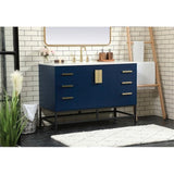 Elegant Decor Indoor Modern Under Sink Bathroom Fixtures Storage Organizer Cabinet 24 Inch Single Bathroom Vanity - Natural Oak