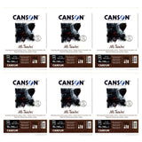 Canson Artist Series Mi-Teintes Pastel Paper, Black, Foldover Pad, 9 x 12, 98 lb. (160gsm), Artist Paper for Adults and Students