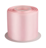 3 Inch Double Faced Satin Ribbon Lt. Pink Solid Polyester Craft Ribbon - 25 Yards Perfect for Gift Wrapping, Crafts, Wreath, Wed