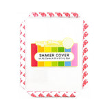Waffle Flower Shaker Cover A2 Infinity - Slightly Bigger Than 4-1/4x 5-1/2Heavy-Weight Clear Acetate with Pre-Scored Fol