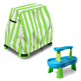 Aacabo Kids Water Table Cover Fit Rain Showers Splash Pond Water Table,Waterproof Dust Proof Anti-UV Outdoor Toys Cover-Cover on