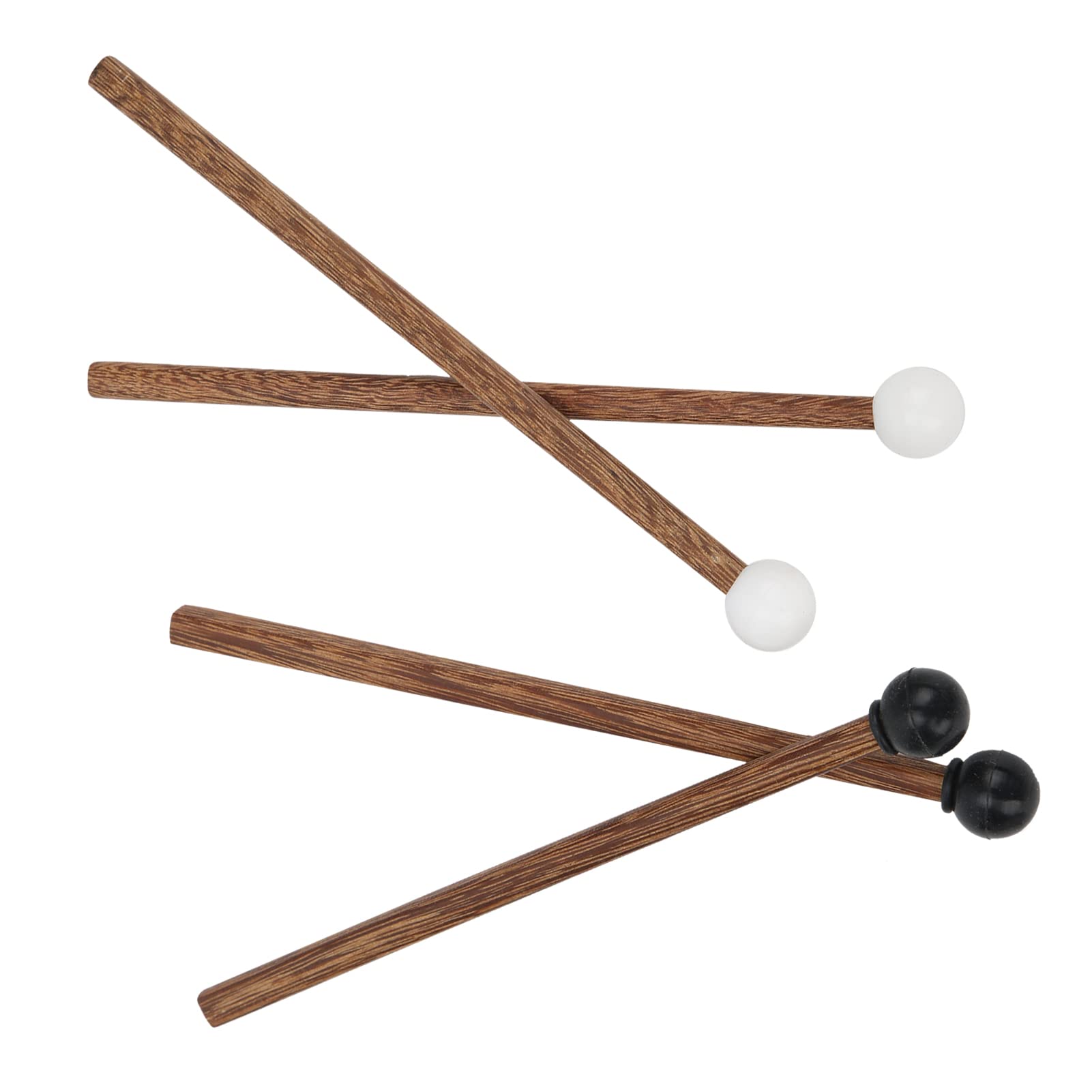 4PCS Steel Tongue Drum Mallets, 6.5in Rubber Percussion Mallets, Drum & Percussion Accessories for Child Drummers and Practition