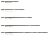 Globomotive Premium Heavy Duty Stainless Steel (Ss304) Self Locking Cable Ties/Zip Ties (5 Pcs, 250 Mm X 4.6 Mm)