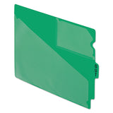 Pendaflex 13543 End Tab Poly Out Guides, CenterOUT Tab, Letter, Green, 50/Box