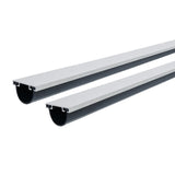 MD Building Products 87668 18Feet Universal Aluminum and Rubber Garage Door Bottom, Black